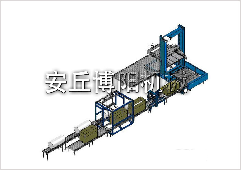 桶裝物料包裝碼垛生產線
